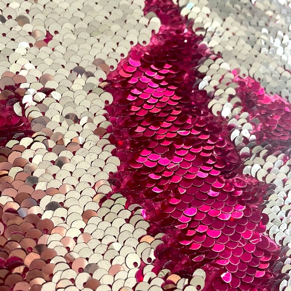 Pink/Silver Flip Sequins Pouch - Picture 2 of 2